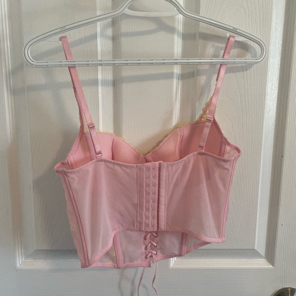 Glassons Pink and Yellow Corset top - Picture 2 of 2